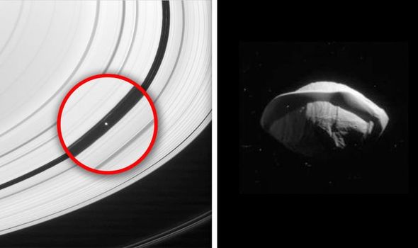 UFO sighting nasa aliens photos saturn moon cassini pictures space station 1100738