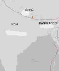 placa India limite Nepal euroasiatica
