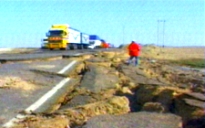 terremoto ica peru carretera destruccion