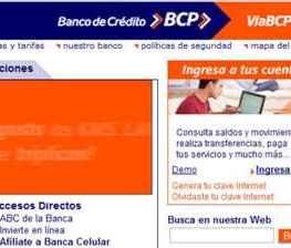 pagina web del banco de credito bcp
