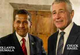 Ollanta Humala Chuck Hagel