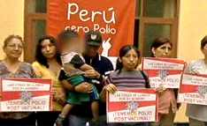 protesta ninos polio