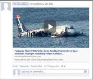 falsa noticia avion Malasian Air