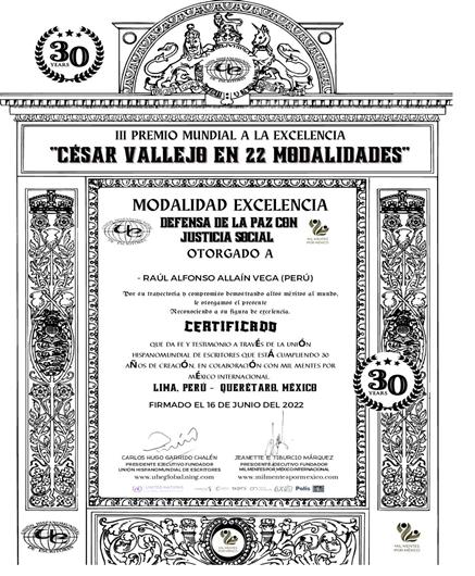 Diploma Raul Allain 2022