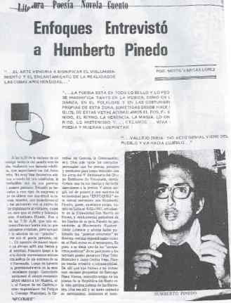Enfoques Humberto Pinedo