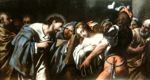Pietro della Vecchia Jesus y la adultera wikimedia