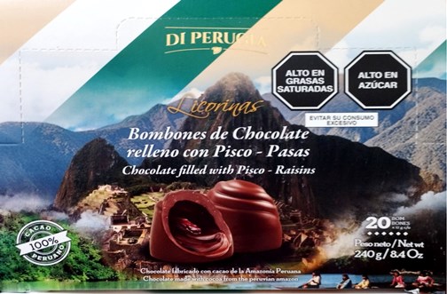 Licorinas Di Perugia chocolate con pisco