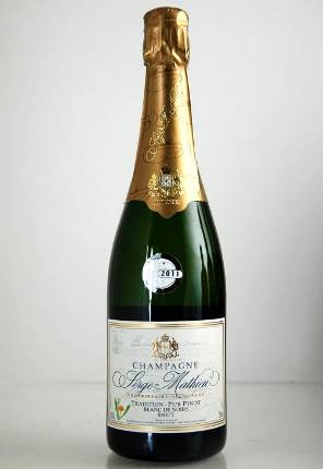 champagne serge mathieu 75cl 12 pinot blanc de noirs brut medaille dargent paris 2011 IM99713