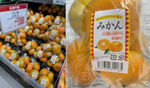 mandarinas satsumas peruanas en Japon