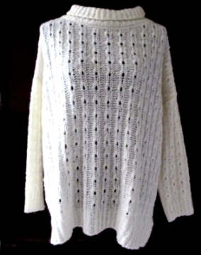 chompa lana blanca
