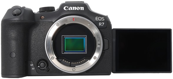 Canon R7 abierta