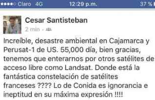 Cesar Santisteban incendio Cajamarca