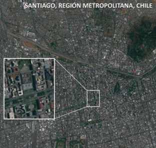 vista santiago satelite chileno