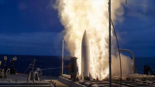 ensamble de misiles en buques de guerra estadounidenses