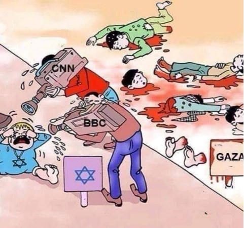 prensa pro israel ignora genocidio Gaza oct 2023