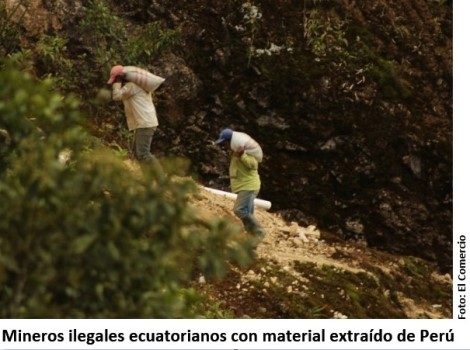 mineros ilegales frontera Ecuador