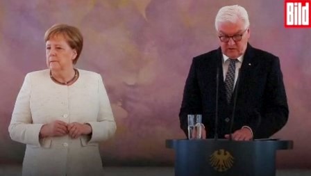 Merkel tiembla 27 jun 2019