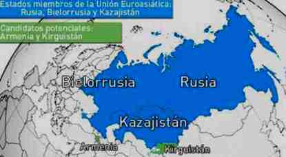 Union Euroasiatica mapa