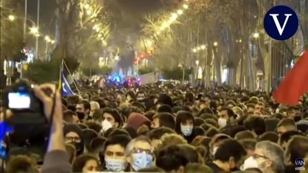 protesta Barcelona 27 feb 2021