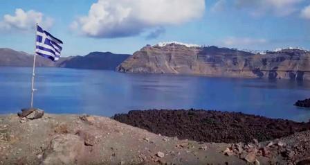 volcan Santorini