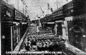 Ejercito chileno ocupacion de Lima