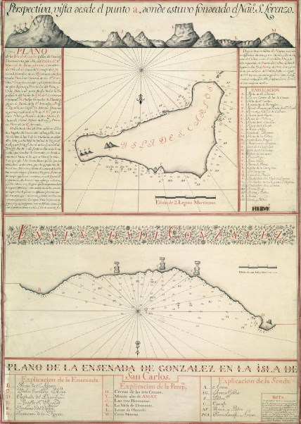 mapa isla Pascua Gonzales Haedo 1770