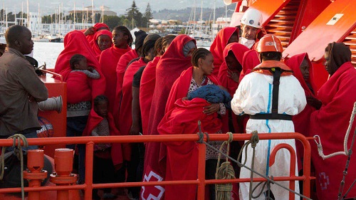 inmigrantes africanos rescatados
