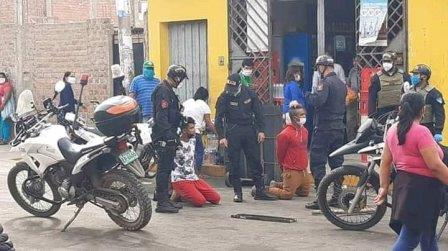 venezolanos macheteros capturados Chincha