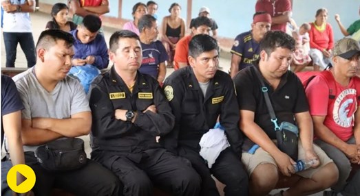 policias capturados delito mineria ilegal wampis
