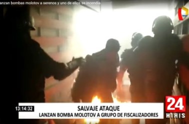 venezolanos atacan molotov Surco ene 2020