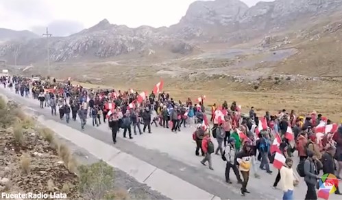 protesta Huanuco contra Antamina set 2023