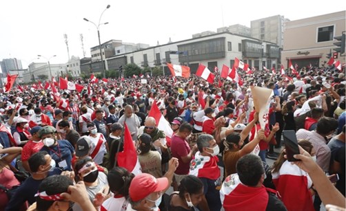 protesta centro Lima