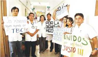 protesta medicos tbc san bartolome