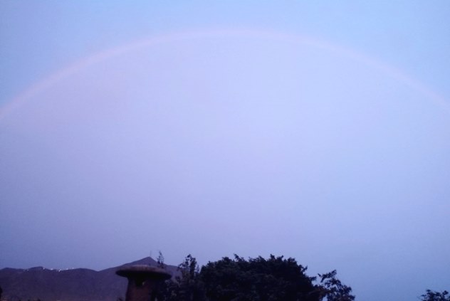 arco iris en La Molina 12 mar 2023