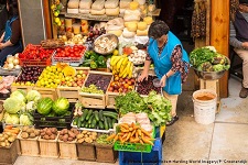 mercado frutas vegetales