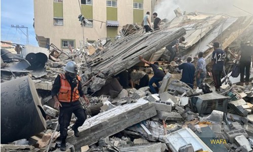 edificio 2 destruido Gaza oct 2023