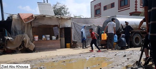 reciben agua Rafah may 2024