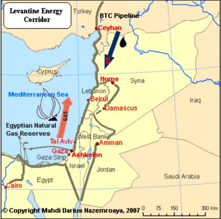 corredor energetico Levante Gaza