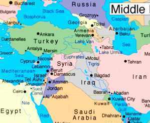 mapa siria region