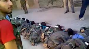 terroristas ejecutan a soldados sirios alepo