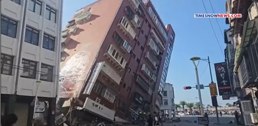 terremoto Taiwan 03 abr 2024 edificio 2