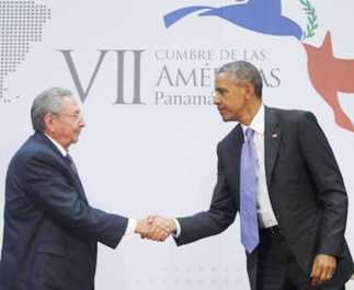 Raul Castro Barack Obama Cumbre America 2015
