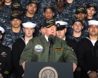 Trump USS Gerald Ford