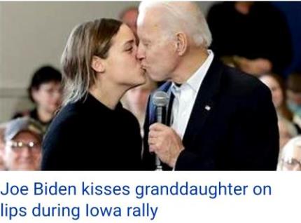 Joe Biden besa nieta