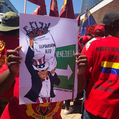 manifestaciones contra intervencion en venezuela 2